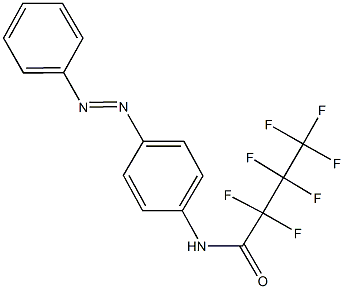 2,2,3,3,4,4,4-heptafluoro-N-[4-(phenyldiazenyl)phenyl]butanamide Structure