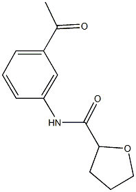 N-(3-acetylphenyl)tetrahydro-2-furancarboxamide Struktur