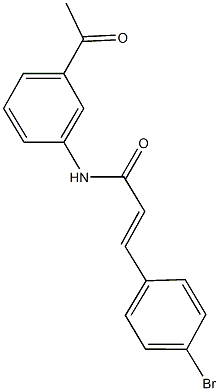 N-(3-acetylphenyl)-3-(4-bromophenyl)acrylamide Structure