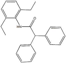 N-(2,6-diethylphenyl)-2,2-diphenylacetamide Struktur