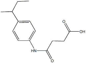 4-(4-sec-butylanilino)-4-oxobutanoic acid Structure
