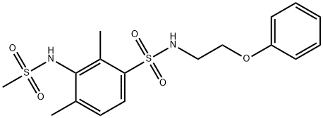 2,4-dimethyl-3-[(methylsulfonyl)amino]-N-(2-phenoxyethyl)benzenesulfonamide
