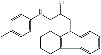 1-(1,2,3,4-tetrahydro-9H-carbazol-9-yl)-3-(4-toluidino)-2-propanol Struktur