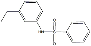 N-(3-ethylphenyl)benzenesulfonamide Structure