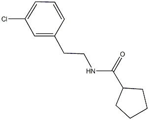543707-67-1 N-[2-(3-chlorophenyl)ethyl]cyclopentanecarboxamide