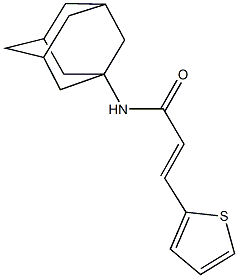 N-(1-adamantyl)-3-(2-thienyl)acrylamide Struktur