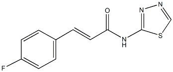 3-(4-fluorophenyl)-N-(1,3,4-thiadiazol-2-yl)acrylamide Structure