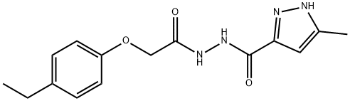 543721-31-9 N'-[(4-ethylphenoxy)acetyl]-3-methyl-1H-pyrazole-5-carbohydrazide