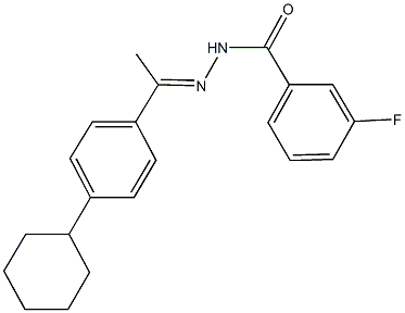 543721-82-0 N'-[1-(4-cyclohexylphenyl)ethylidene]-3-fluorobenzohydrazide