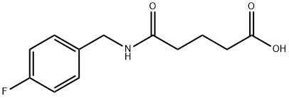 5-[(4-fluorobenzyl)amino]-5-oxopentanoic acid Structure