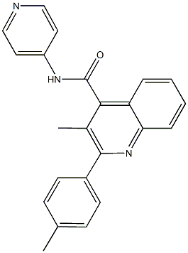 544452-10-0 3-methyl-2-(4-methylphenyl)-N-(4-pyridinyl)-4-quinolinecarboxamide