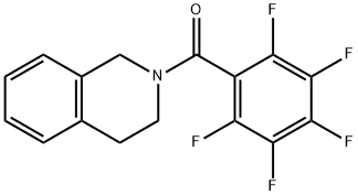 2-(2,3,4,5,6-pentafluorobenzoyl)-1,2,3,4-tetrahydroisoquinoline Structure