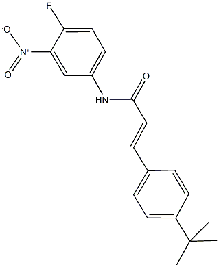 544661-70-3 3-(4-tert-butylphenyl)-N-{4-fluoro-3-nitrophenyl}acrylamide