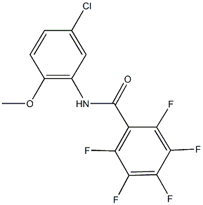 N-(5-chloro-2-methoxyphenyl)-2,3,4,5,6-pentafluorobenzamide Structure