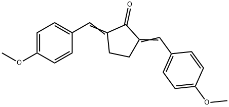 2,5-bis(4-methoxybenzylidene)cyclopentanone Structure
