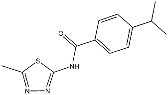 4-isopropyl-N-(5-methyl-1,3,4-thiadiazol-2-yl)benzamide Structure