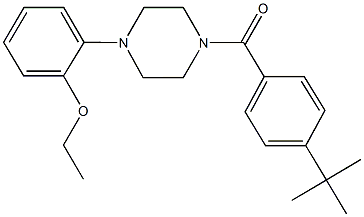 1-(4-tert-butylbenzoyl)-4-(2-ethoxyphenyl)piperazine 化学構造式