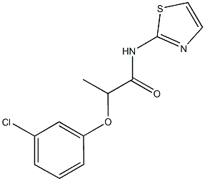 2-(3-chlorophenoxy)-N-(1,3-thiazol-2-yl)propanamide