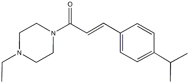 1-ethyl-4-[3-(4-isopropylphenyl)acryloyl]piperazine,546063-22-3,结构式