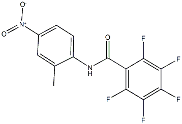 2,3,4,5,6-pentafluoro-N-{4-nitro-2-methylphenyl}benzamide Structure