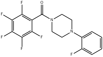 1-(2-fluorophenyl)-4-(2,3,4,5,6-pentafluorobenzoyl)piperazine Structure