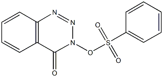 3-[(phenylsulfonyl)oxy]-1,2,3-benzotriazin-4(3H)-one Struktur
