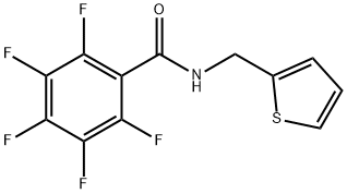 2,3,4,5,6-pentafluoro-N-(2-thienylmethyl)benzamide,547698-04-4,结构式
