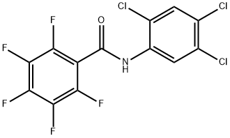 2,3,4,5,6-pentafluoro-N-(2,4,5-trichlorophenyl)benzamide Struktur