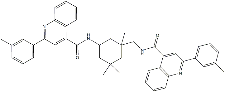 548469-49-4 2-(3-methylphenyl)-N-{3,3,5-trimethyl-5-[({[2-(3-methylphenyl)-4-quinolinyl]carbonyl}amino)methyl]cyclohexyl}-4-quinolinecarboxamide