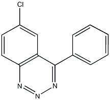 6-chloro-4-phenyl-1,2,3-benzotriazine Struktur