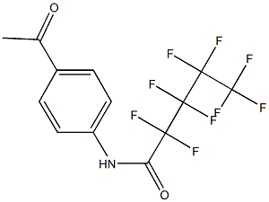 N-(4-acetylphenyl)-2,2,3,3,4,4,5,5,5-nonafluoropentanamide Structure