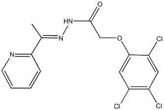 N'-[1-(2-pyridinyl)ethylidene]-2-(2,4,5-trichlorophenoxy)acetohydrazide 结构式