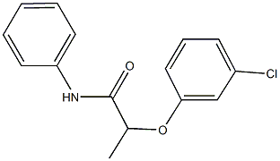 2-(3-chlorophenoxy)-N-phenylpropanamide Struktur
