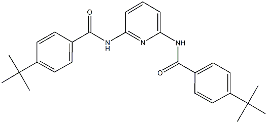 4-tert-butyl-N-{6-[(4-tert-butylbenzoyl)amino]-2-pyridinyl}benzamide Struktur