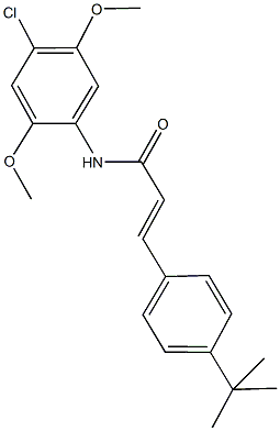 3-(4-tert-butylphenyl)-N-(4-chloro-2,5-dimethoxyphenyl)acrylamide Structure