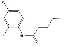 N-(4-bromo-2-fluorophenyl)pentanamide Structure