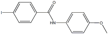 4-iodo-N-(4-methoxyphenyl)benzamide Struktur