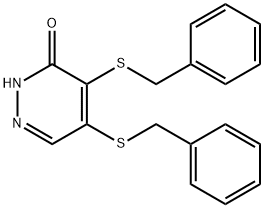 4,5-bis(benzylsulfanyl)-3(2H)-pyridazinone Structure