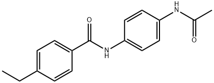 N-[4-(acetylamino)phenyl]-4-ethylbenzamide Struktur