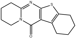 1,2,3,4,7,8,9,10-octahydro-12H-[1]benzothieno[2,3-d]pyrido[1,2-a]pyrimidin-12-one Struktur