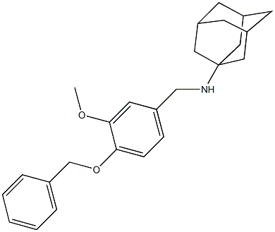 N-(1-adamantyl)-N-[4-(benzyloxy)-3-methoxybenzyl]amine Structure
