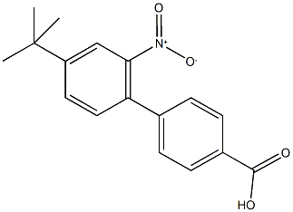 4'-tert-butyl-2-nitro-1,1'-biphenyl-4-carboxylic acid Structure