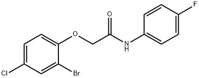 574716-05-5 2-(2-bromo-4-chlorophenoxy)-N-(4-fluorophenyl)acetamide