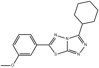 577998-47-1 3-(3-cyclohexyl[1,2,4]triazolo[3,4-b][1,3,4]thiadiazol-6-yl)phenyl methyl ether