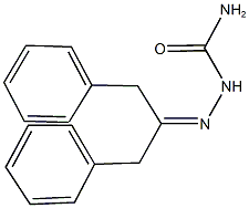 1,3-diphenylacetone semicarbazone 化学構造式