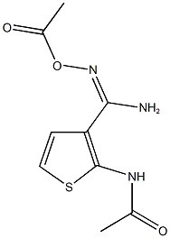 N-{3-[[(acetyloxy)imino](amino)methyl]thien-2-yl}acetamide Structure