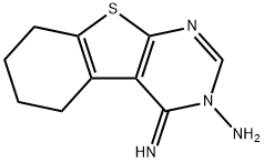 4-imino-5,6,7,8-tetrahydro[1]benzothieno[2,3-d]pyrimidin-3(4H)-amine 结构式