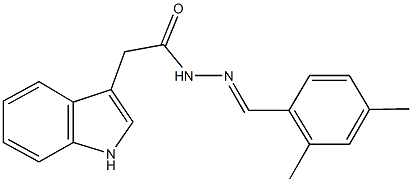 581779-69-3 N'-(2,4-dimethylbenzylidene)-2-(1H-indol-3-yl)acetohydrazide