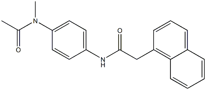 N-{4-[acetyl(methyl)amino]phenyl}-2-(1-naphthyl)acetamide Structure