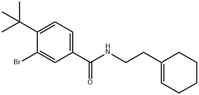 3-bromo-4-tert-butyl-N-[2-(1-cyclohexen-1-yl)ethyl]benzamide Structure